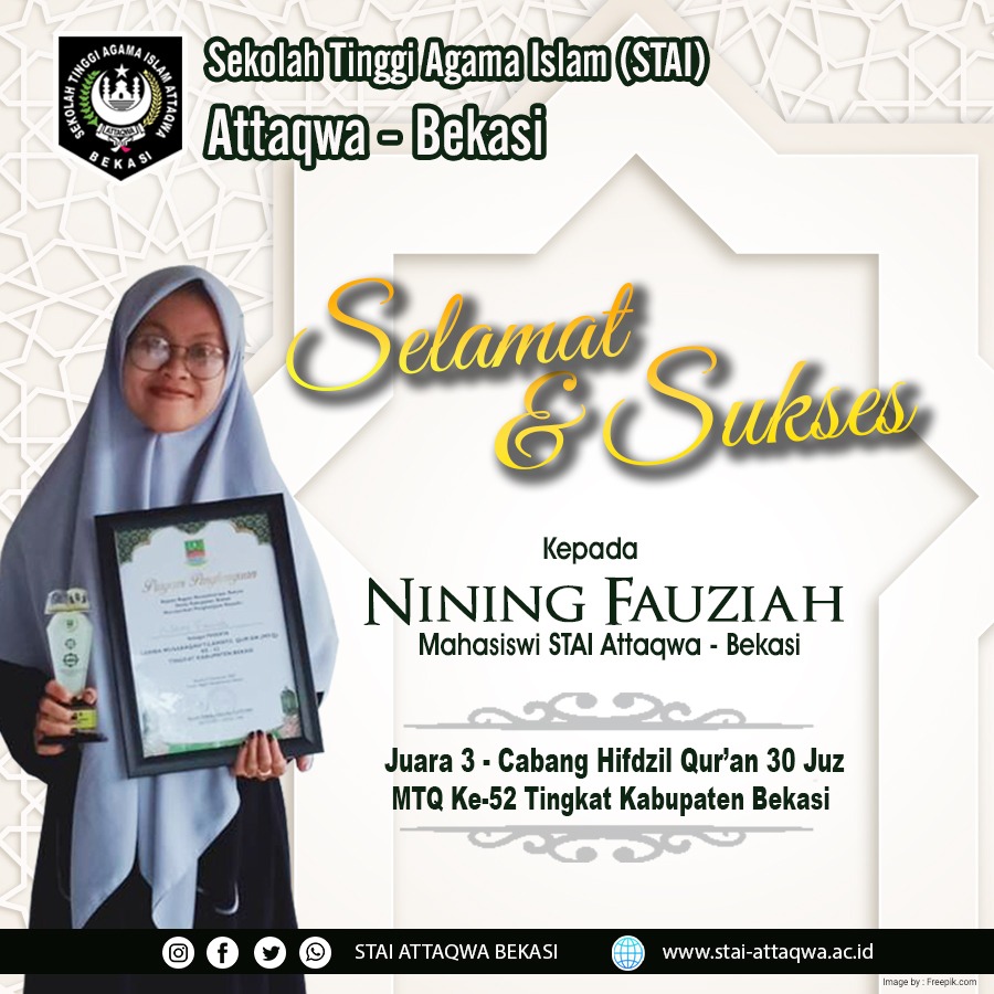Mahasiswi KPI STAI Attaqwa Bekasi Raih Prestasi Hifdzil Quran